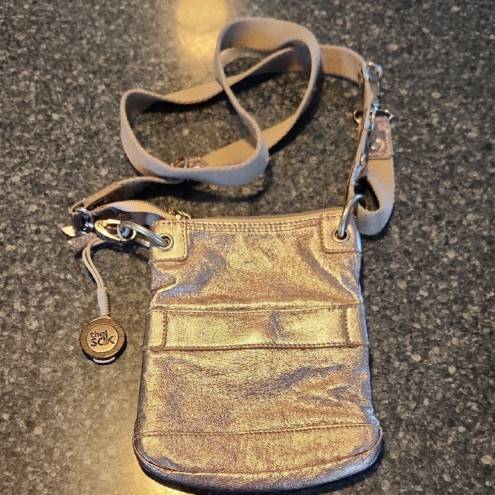 The Sak Metallic Gold Crossbody Bag